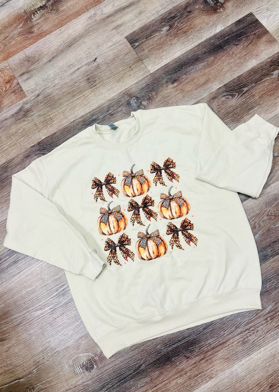 Pumpkin & Bows Sweatshirt